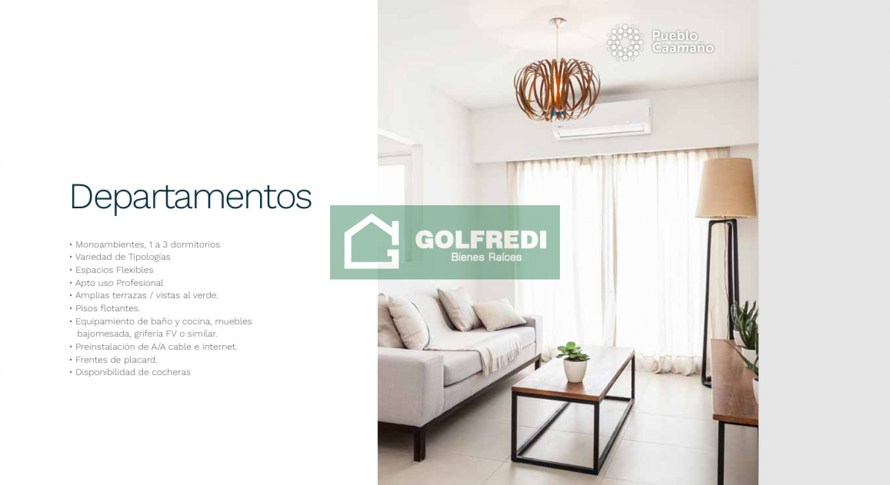 Departamento en Pueblo Caamaño